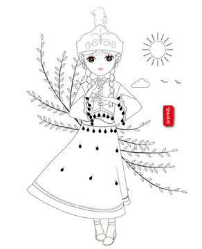 56個(gè)民族哈薩克族