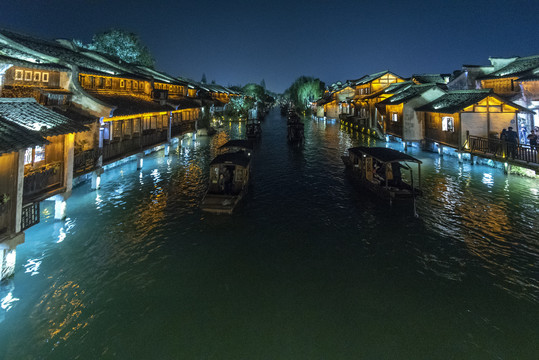 乌镇西栅夜景