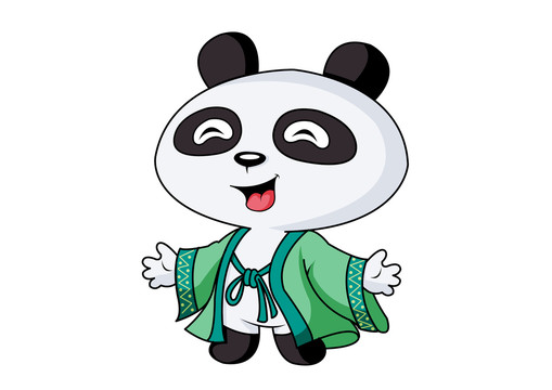 熊猫大师卡通设计