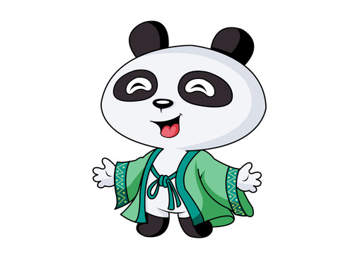 熊貓大師卡通設計