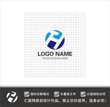 HTF字母LOGO设计