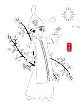 56個(gè)民族柯爾克孜族