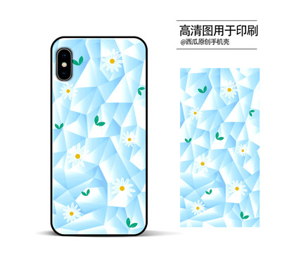 手機(jī)殼高清印刷平面圖
