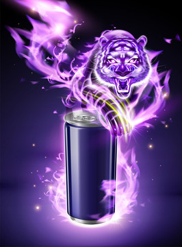 老虎能量饮料广告
