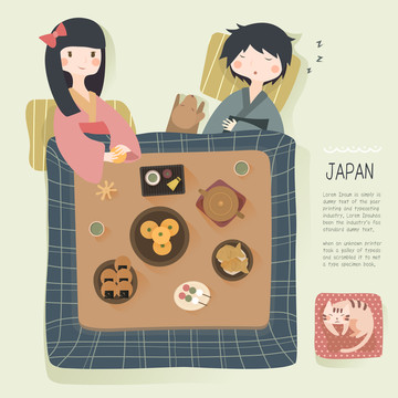 日式暖桌文化图片