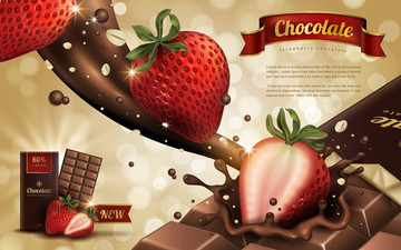 草莓巧克力砖