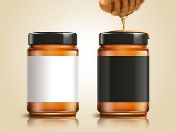 蜂蜜玻璃罐包装设计