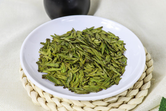 龙井绿茶干茶
