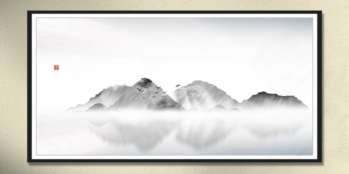 山水掛畫