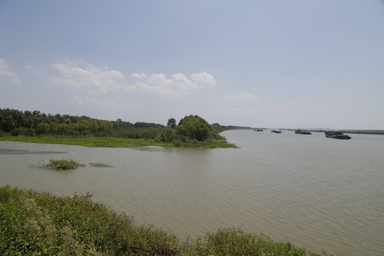 淮河龟山风光