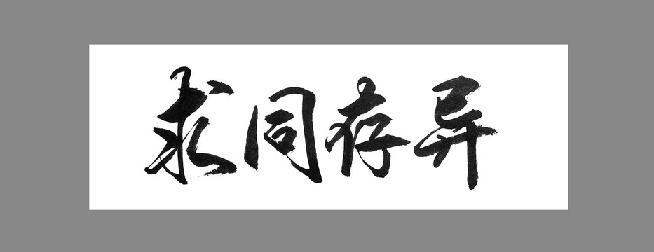 求同存異