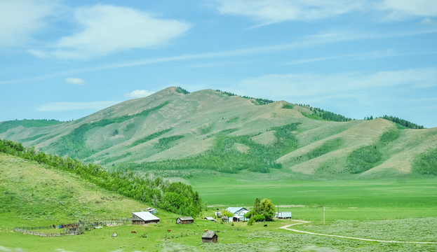 美国大提顿峰雪山风光