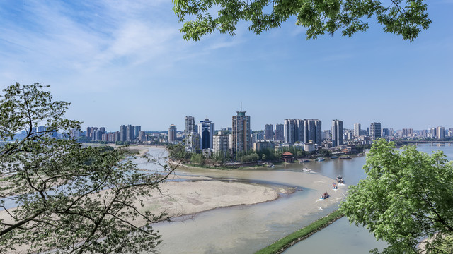 乐山城区全景