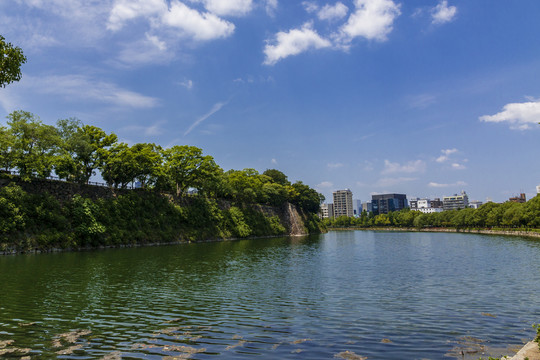 日本大阪城北外护城河
