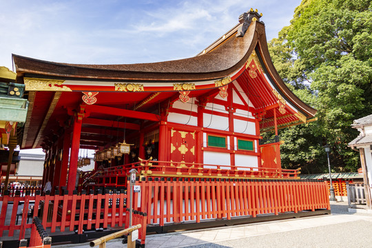 日本京都伏见稻荷大社奉拜所