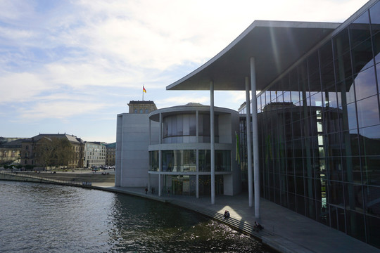 德国联邦议会大楼和施普雷河