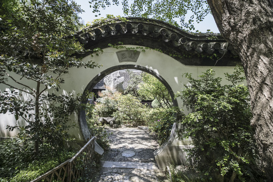 中式园林景观门洞