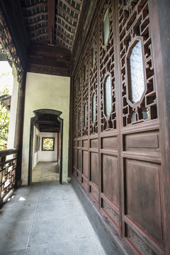 中式园林建筑廊檐