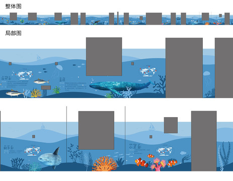 校园海底世界主题墙