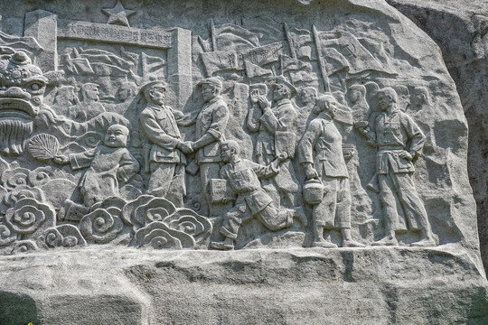广州起义纪念碑浮雕