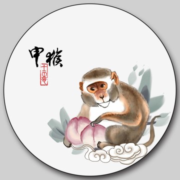 十二生肖申猴