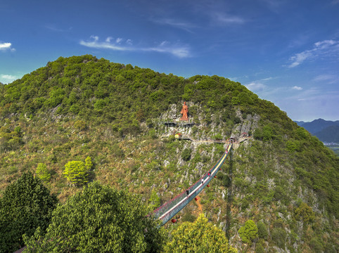 衢州三衢石林景区索桥