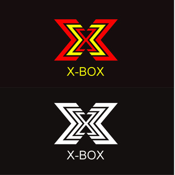 字母X标志设计