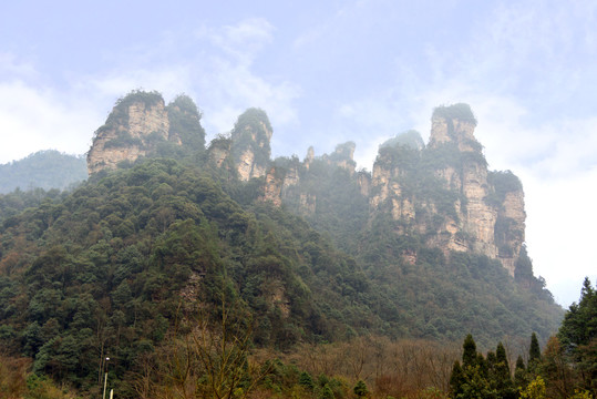 武陵源十里画廊山谷风光