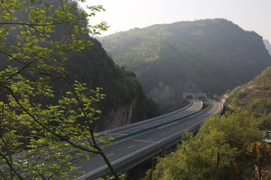 航拍高速公路