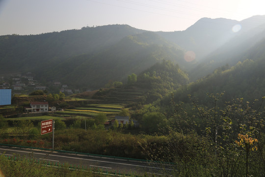 高速公路航拍