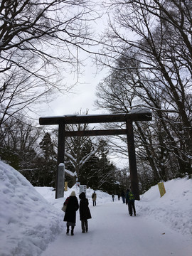 神宫雪景