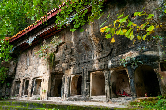 阆中古城大佛寺景区