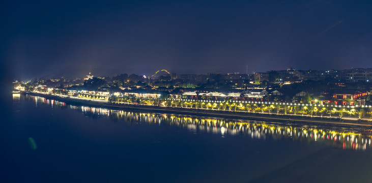 阆中古城夜景