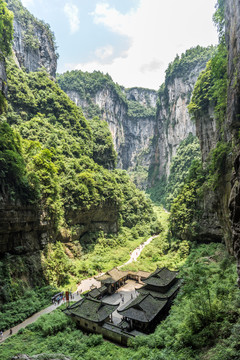 重庆武隆天坑地缝风光