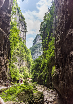 重庆武隆天坑地缝风光