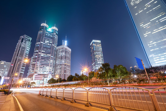 上海陆家嘴城市夜景