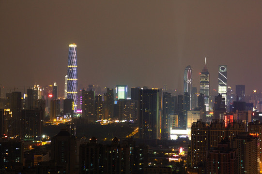 广州城市风光夜景