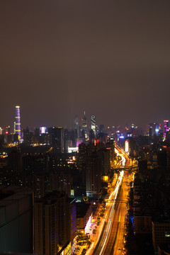 广州城市风光夜景