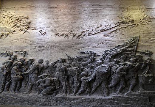 雕塑雕像红军战士群雕