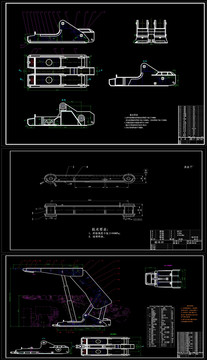 液压支架设计全套CAD图及说明