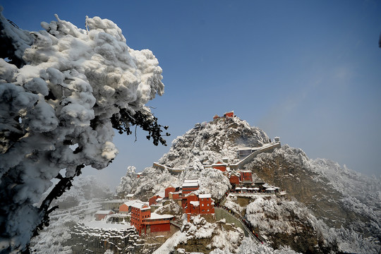 武当山雪景