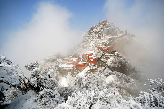 武当山雪景