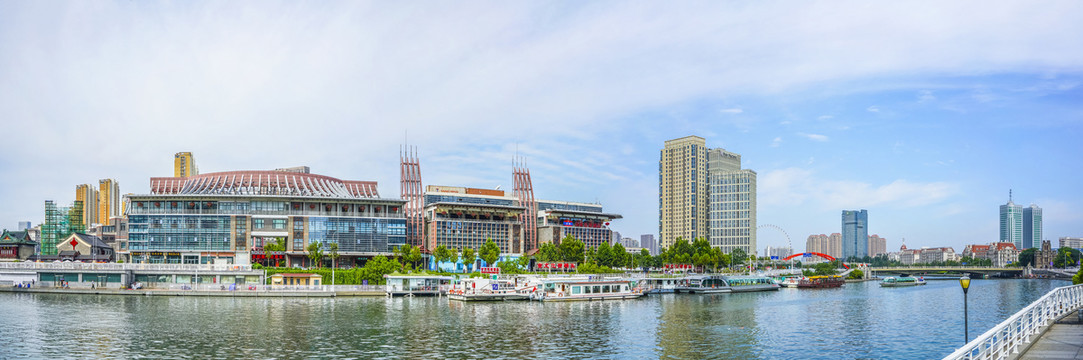 天津海河全景大画幅