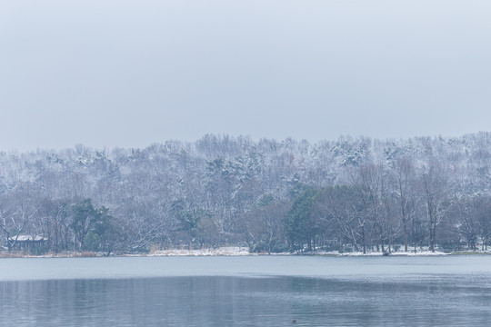 西湖雪景