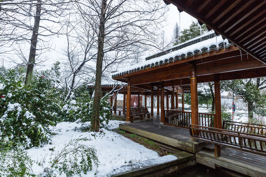 西湖雪景