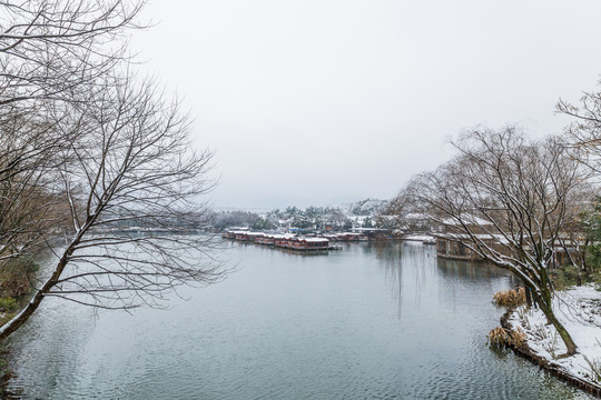 西湖雪景