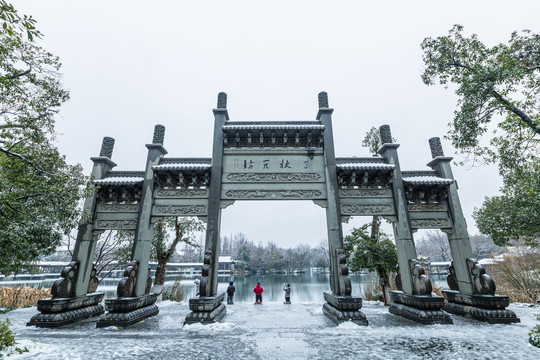 杭州雪景