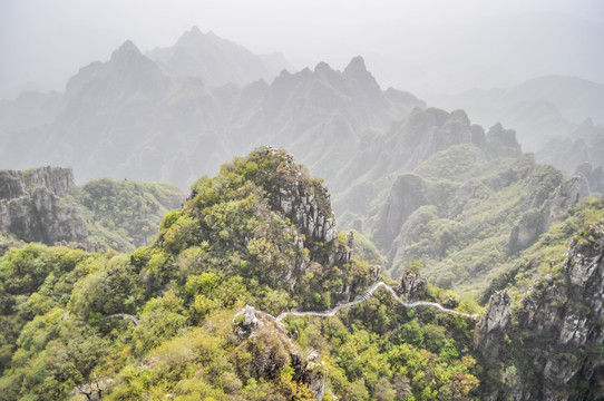 河北保定狼牙山风光