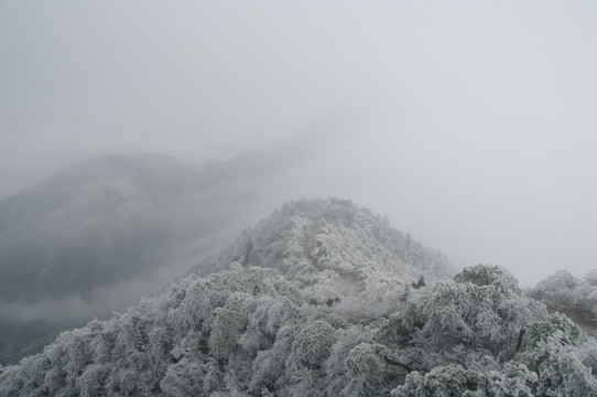 衡山冬景