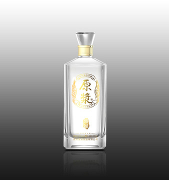 酒瓶效果圖